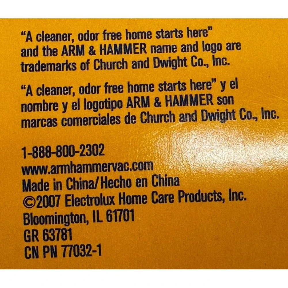Arm Hammer Odor Eliminating‎ Vacuum Bags Eureka AA 62618A 5 Bags In Total